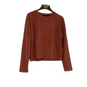 Horny Toad Sweatshirt Fleece Crew Neck Pullover Cozy Layering Women L